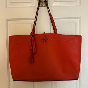 Tory Burch Orange Leather Purse